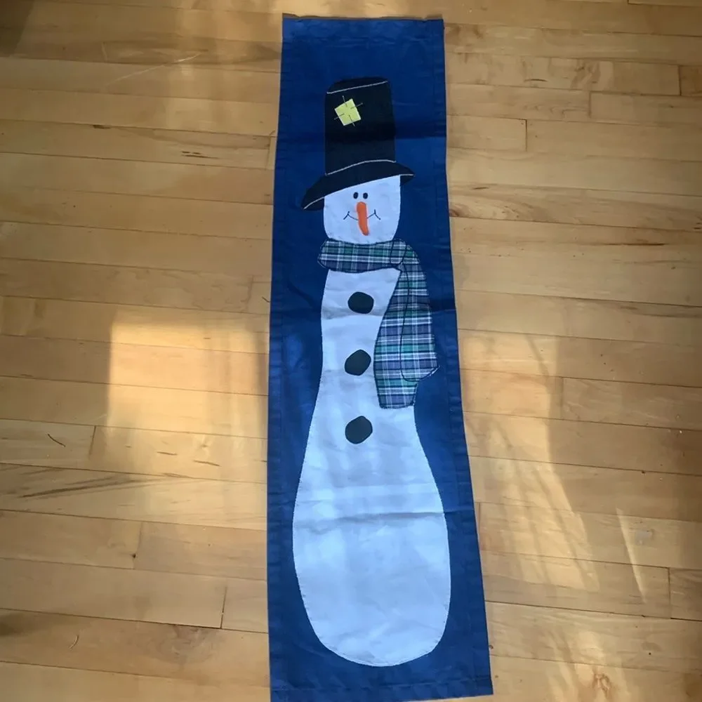 Snowman Light Pole Flag